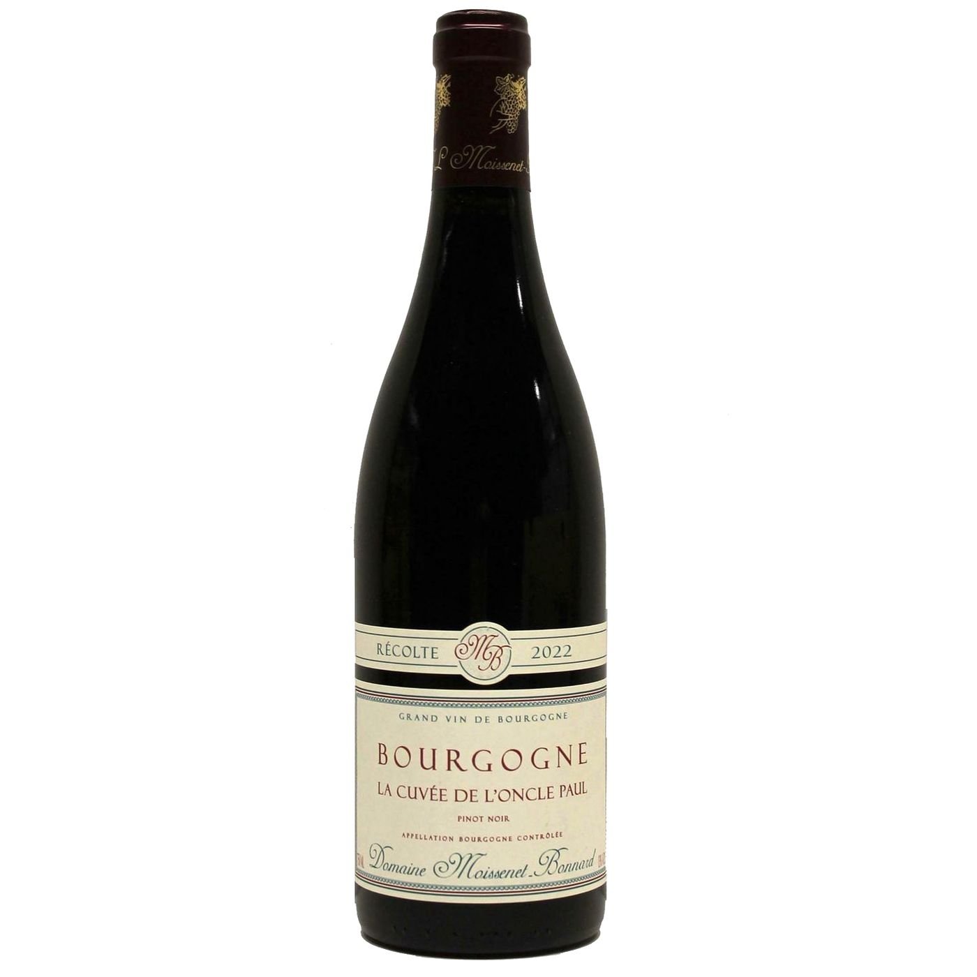 Bourgogne Pinot Noir La Cuvée de l'Oncle Paul